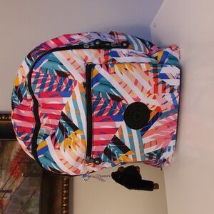 Kipling Patchwork Garden Large Backpack, NWT